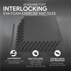 image:imageBalanceFrom Puzzle Exercise Mat 34 Thick EVA Interlocking Foam FloorBlack