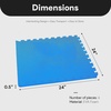 image:imageBalanceFrom Puzzle Exercise Mat 34 Thick EVA Interlocking Foam FloorBlue