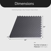 image:imageBalanceFrom Puzzle Exercise Mat 34 Thick EVA Interlocking Foam FloorGrey