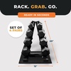 image:imageBalanceFrom Rubber Coated Hex Dumbbell Weight Set with Storage Rack 100LB or 150LB or 200LB Set 520 lbs or 525 lbs or 1030 lbs PairsMatte Black