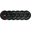 image:imageFitvids 2 Olympic Bumper Weight Plates Set for Strength Training amp Weightlifting 260 LBS 2x 1015253545 LBS Colored