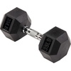 image:imageSignature Fitness Rubber Coated Hex Dumbbells Hand Weights for Exercises and Fitness Home Gym 550 lbs Pairs35 lbs Pair