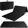 image:imageBalanceFrom 10x4 Feet 4Panel Folding Gymnastics Mat  2Inch Thick Pad with Vinyl Surface and Carrying Handles for Tumbling Yoga Pilates Home Workouts and Martial ArtsBlack