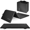 image:imageBalanceFrom 6x2 Feet 3Panel Folding Gymnastics Mat  2Inch Thick Pad with Vinyl Surface and Carrying Handles for Tumbling Yoga Pilates Home Workouts and Martial ArtsBlack2