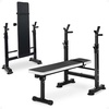 image:imageBalanceFrom Adjustable Folding Multifunctional Workout Station Adjustable Olympic Workout Bench with Squat RackBlackWhite