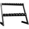 image:imageBalanceFrom Neoprene Coated Iron Dumbbell Hex Weights Set with Stand  ColorCoded or Black Options with NonSlip Grip for Strength Training Resistance Workouts and Home Gym Fitness110lb Set