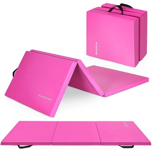 image:imageBalanceFrom 6x2 Feet 3Panel Folding Gymnastics Mat  2Inch Thick Pad with Vinyl Surface and Carrying Handles for Tumbling Yoga Pilates Home Workouts and Martial ArtsPink