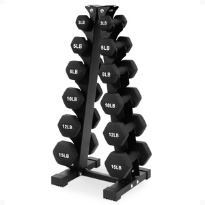 image:imageBalanceFrom Neoprene Dumbbell Set with Rack  NonSlip Strength Training Weights for Home Gym amp Fitness Equipment Multiple Sizes106LBS