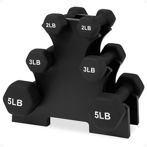 image:imageBalanceFrom Neoprene Dumbbell Set with Rack  NonSlip Strength Training Weights for Home Gym amp Fitness Equipment Multiple Sizes20LBS