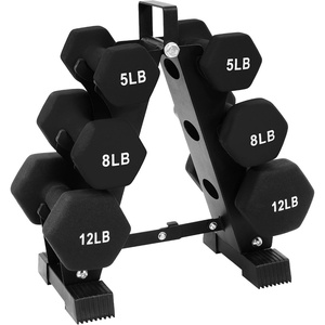 image:imageBalanceFrom Neoprene Dumbbell Set with Rack  NonSlip Strength Training Weights for Home Gym amp Fitness Equipment Multiple Sizes50LBS