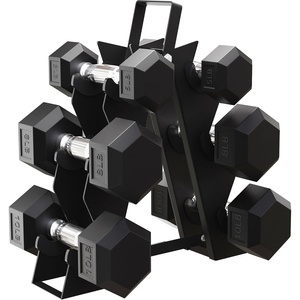 image:imageBalanceFrom Premium Rubber Encased Hex Dumbbell Sets 46LBS Set 60LBS Set 100LBS Set3Pair Set with ARack 46 lbs