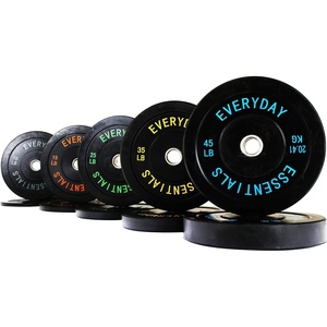 image:imageFitvids 2 Olympic Bumper Weight Plates Set for Strength Training amp Weightlifting 260 LBS 2x 1015253545 LBS Colored