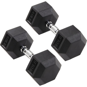 image:imageSignature Fitness Rubber Coated Hex Dumbbells Hand Weights for Exercises and Fitness Home Gym 550 lbs Pairs40 lbs Pair