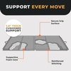 image:imageBalanceFrom 6x2 Feet 3Panel Folding Gymnastics Mat  15Inch Thick Pad with Vinyl Surface and Carrying Handles for Tumbling Yoga Pilates Home Workouts and Martial ArtsMultiColor